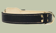 Black Patent Leather dog collar for Doberman