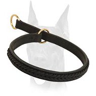Gorgeous extra wide Doberman choke collar