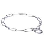 'Sound look' Chrome Fur Saver Dog Collar with 1/9 inch (3 mm) 'Sound look' Chrome Fur Saver Dog Collar with 1/9 inch (3 mm)