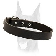 Handcrafted classic leather Doberman collar Handcrafted classic leather Doberman collar