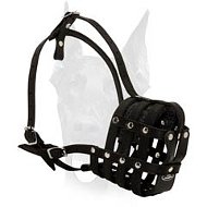 Lightweight Multifunctional Leather Doberman Muzzle