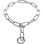FUR SAVER DOG COLLAR STEEL CHROMIUM PLATED WIDTH 1/6 inch (4.0 mm) FUR SAVER DOG COLLAR STEEL CHROMIUM PLATED WIDTH 1/6 inch (4.0 mm)