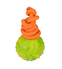 High quality rubber Doberman training ball on string 2 inch (5 cm)