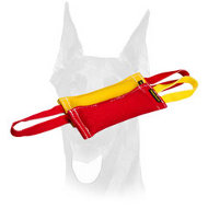 Puppy training tugs of French Linen for Doberman