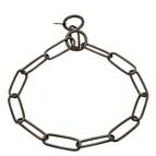 Herm Sprenger Choke Doberman Collar of Black Stainless Steel - Fur Saver 1/9 inch (3 mm) link diameter Herm Sprenger Choke Doberman Collar of Black Stainless Steel - Fur Saver 1/9 inch (3 mm) link diameter