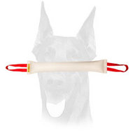 Fire Hose Doberman bite tug with two long handles