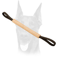 Leather Doberman Pocket Toy with Two Handles