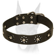 Spring Fashion Leather Doberman Collar for Stylish Walks