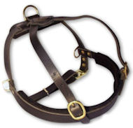 Leather Tracking Harness for Doberman -Pulling Harness
