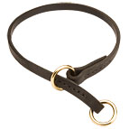 Durable elegant choke leather Doberman collar Durable elegant choke leather Doberman collar