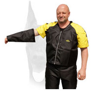 Protection scratch suit for Doberman training