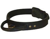 Leather Agitation Collars with Handle for Doberman training
