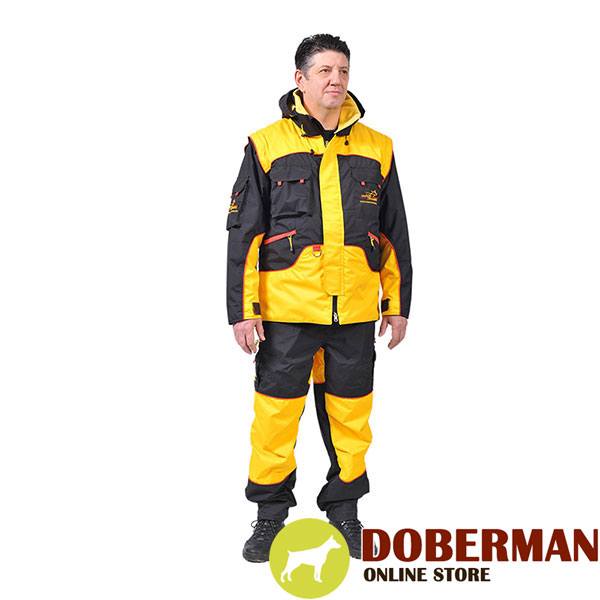 Bite Suit of Water Resistant Membrane Material for Training