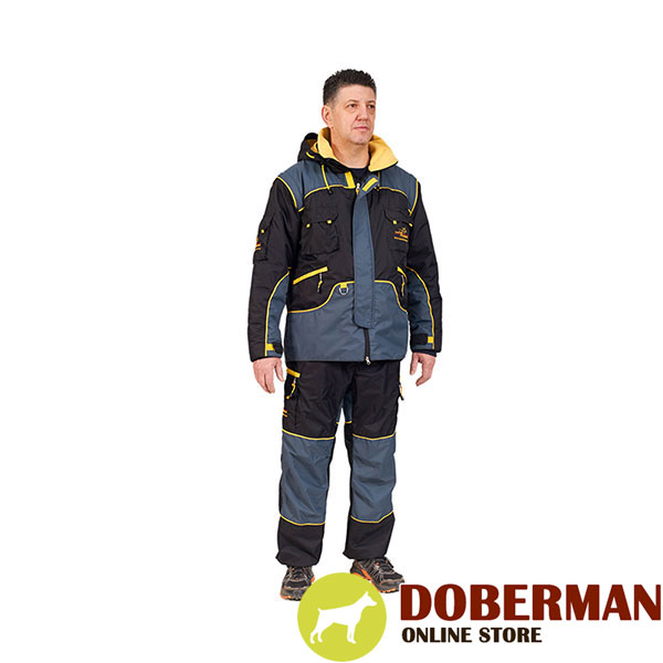 Weatherproof Dog Bite Protection Suit of Membrane Fabric for Comfy Workout