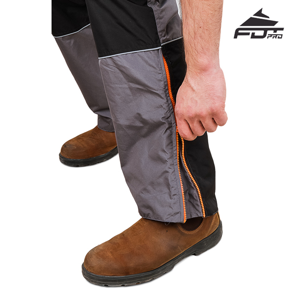 Reliable Zip fasteners on FDT Professional Pants for Dog Trainers
