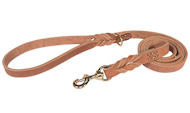 Latigo Leather Braided Handle Classic Waist 6ft Leash for Doberman