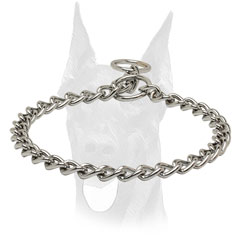 High quality chain Doberman dog collar