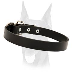 Simple design leather collar