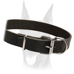 Soft leather collar