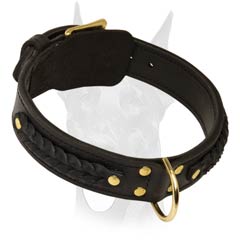 Extra durable leather collar