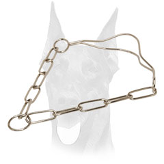Durable Doberman show dog collar
