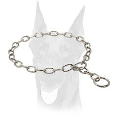 Durable Doberman choke fur saver collar