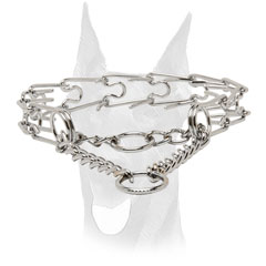 Pinch collar for Doberman training