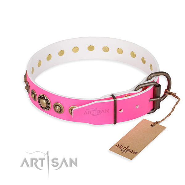 Daily leather collar for your favourite dog
