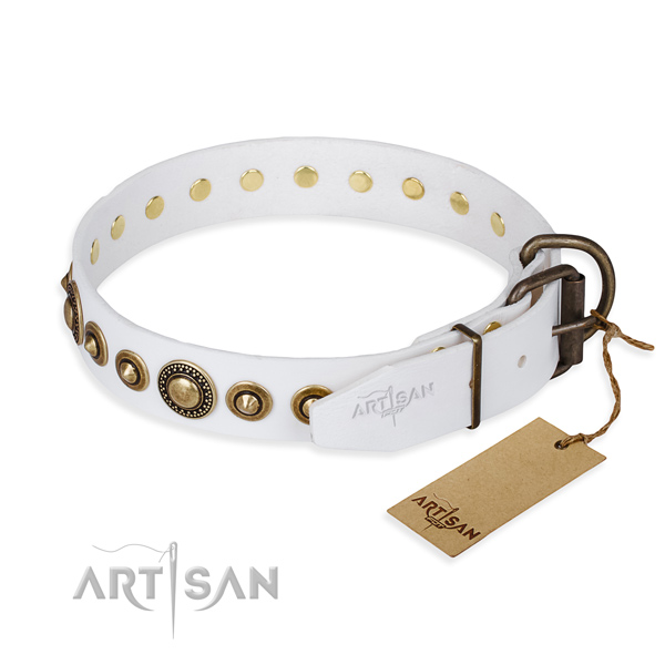 Tear-proof leather collar for your darling pet