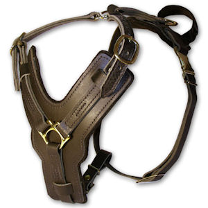 Doberman leather dog harness(handmade leather dog harness)