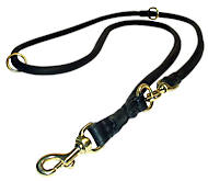 Round - Rolled Leather Dog Leash/Leash for dog training - 1/5"
