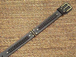leather dog collar for doberman