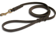 K9 Leather Dog Leash 1/2" wide for Doberman