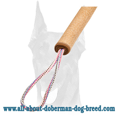 Fashion Rolled Jute Tugs with 2 handles for puppy training