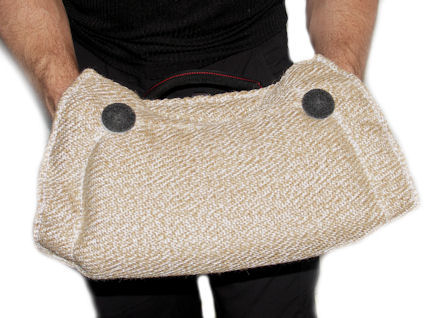 Guarantee Jute Bite Wedge Tug Toy with Hidden Handles