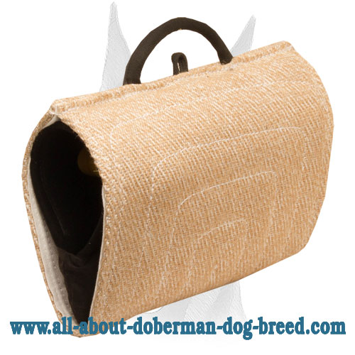 Jute bite builder for Doberman grip training