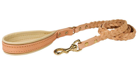Leather 4 Foot Leash for Doberman