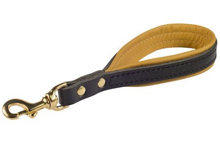Leather Dog Lead Hand Loop for Doberman