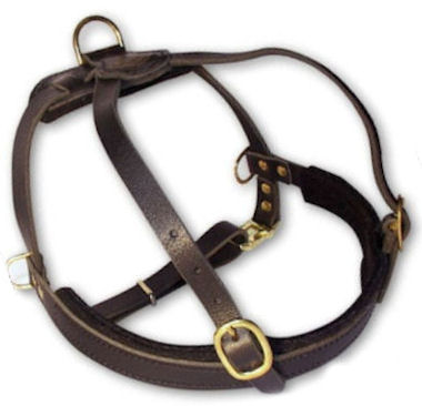 Leather Tracking Harness for Doberman -Pulling Harness