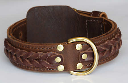 Exclusive design wide leather collar with studs and spikes for Doberman :  Doberman Breed: Dog harness, Muzzle, Collar, Leash