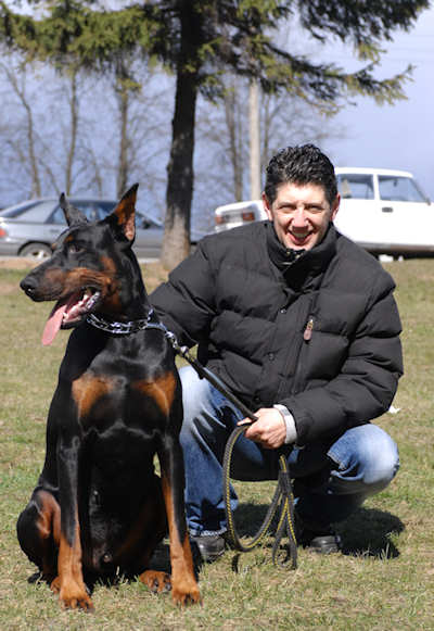 Cord nylon dog leash for Doberman