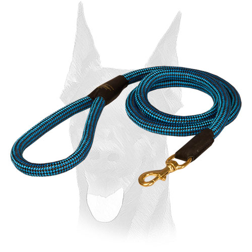 Brass snap hook for cord nylon Doberman leash