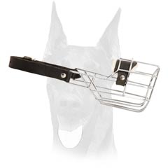 Wire basket Doberman muzzle