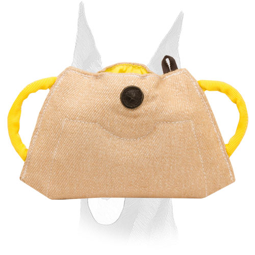 Three strong handles for Doberman bite builder