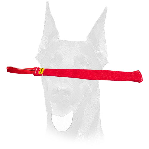 High quality French Linen Doberman bite rag 