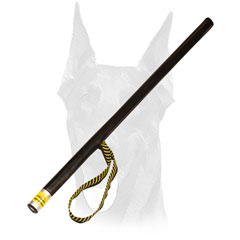 More noise Doberman stick with leather covering