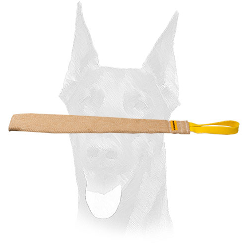 Jute Doberman bite rag