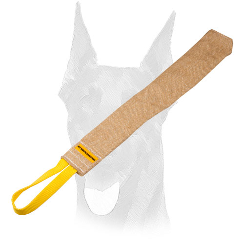 Jute Doberman bite rag