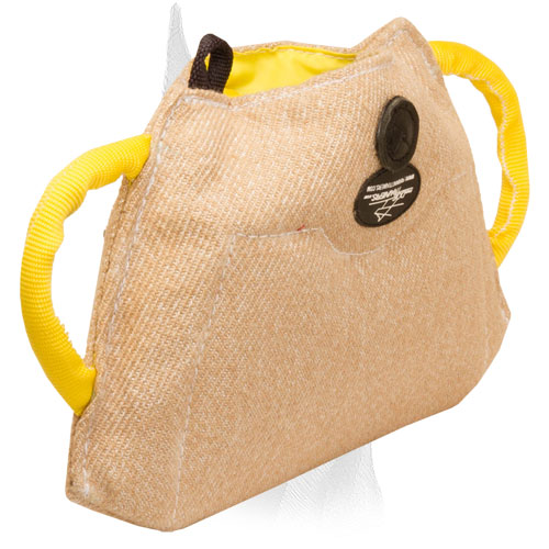 Jute bite builder for young Doberman 